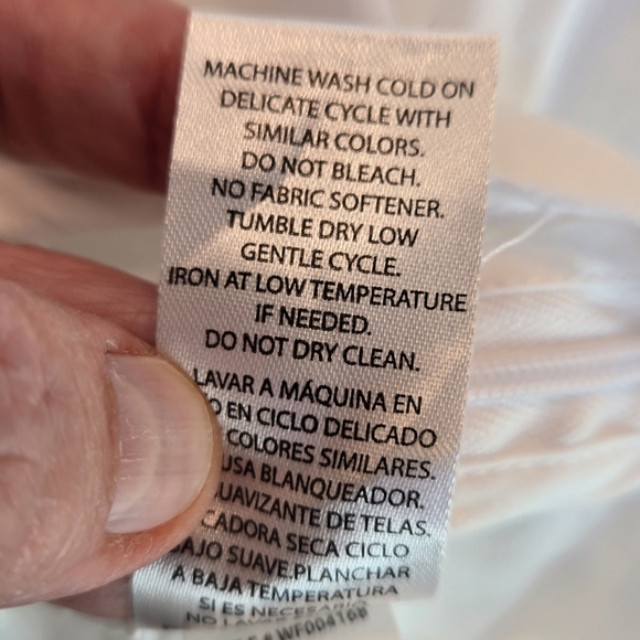 Wildfox Laurent White Womens Top Sz M Embellish Bead Ruffle Side Zip Sleeveless - Picture 11 of 12